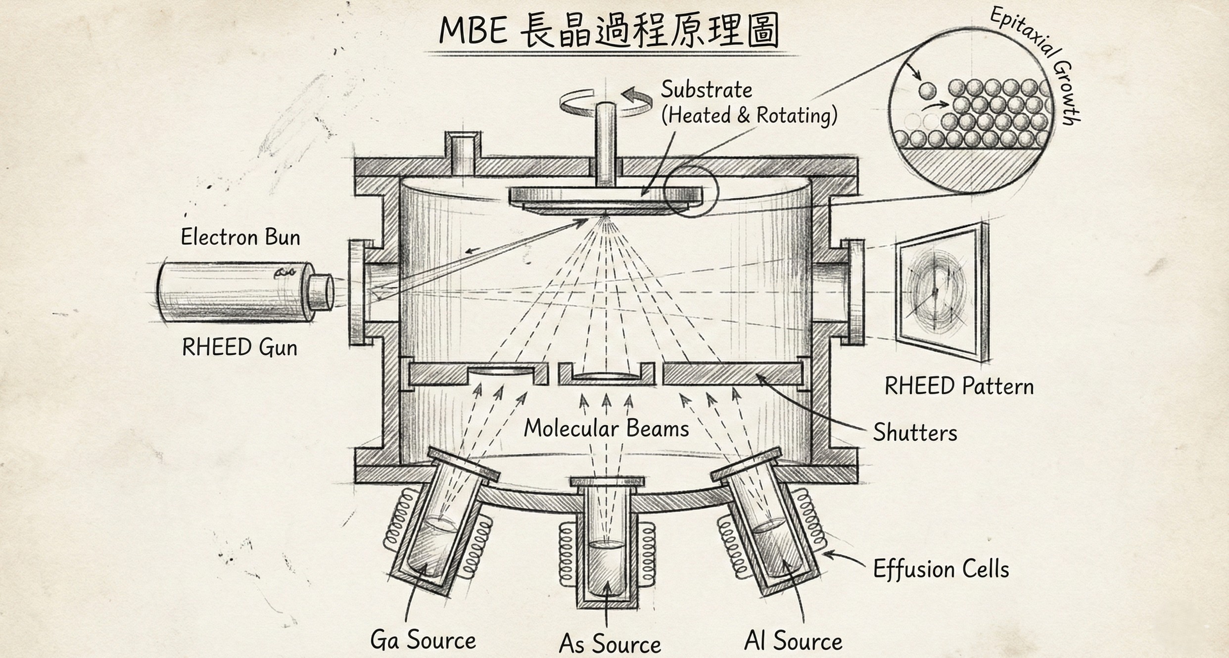 化合物半導體與光通訊產業示意圖